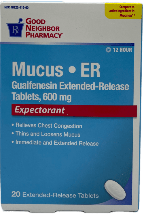 Good Neighbor Pharmacy: 12-Hour Mucus Relief | 20 Tablets