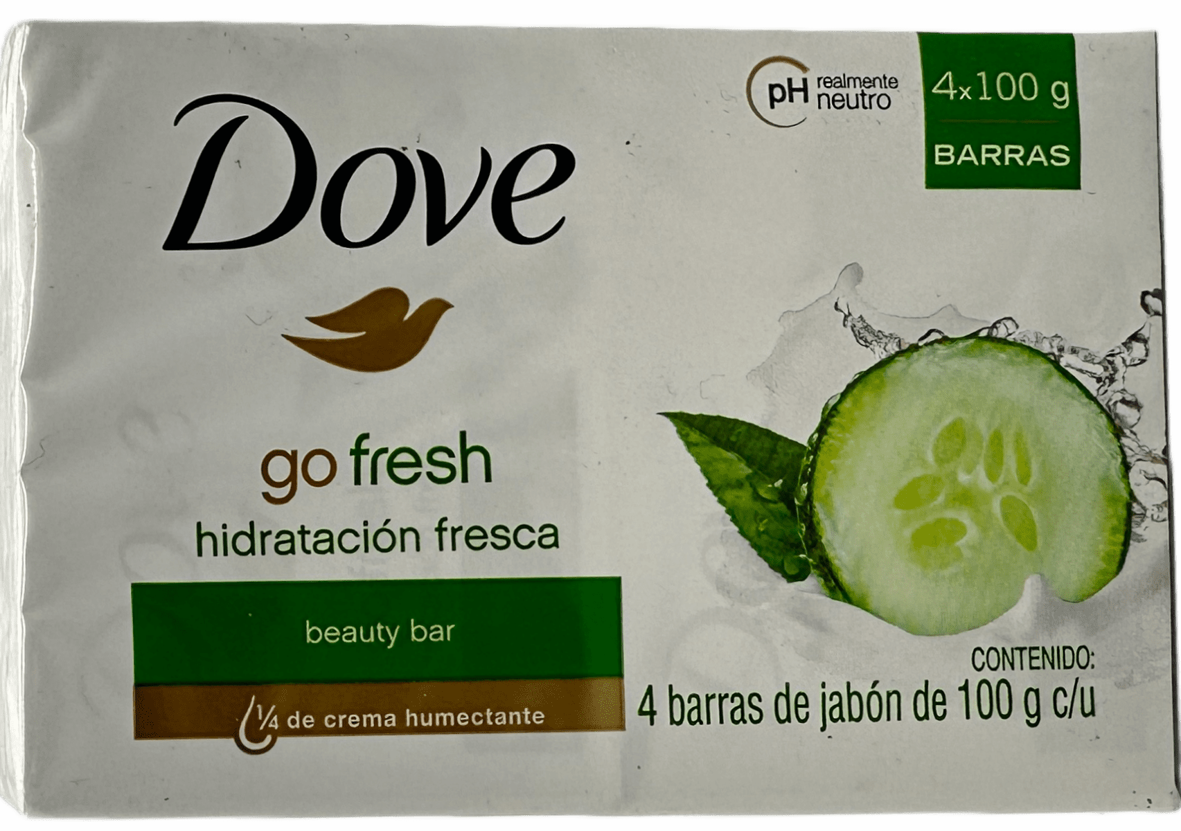 Dove Go Fresh Beauty Bar: 4-Pack for 14 Days of Soft Skin