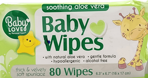 Baby Love Aloe Vera Wipes: 80 Gentle Cleansing Wipes