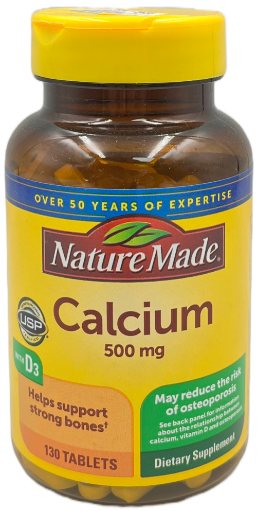 Nature Made - Calcium 500mg Tablets - 130 Ct