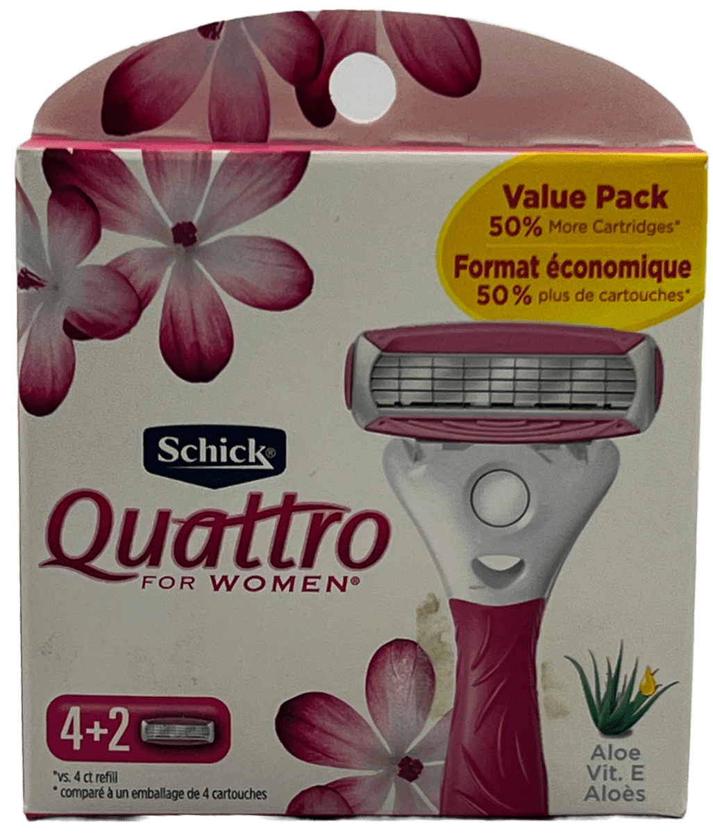 Schick Quattro Razor for Women - 4 Blades