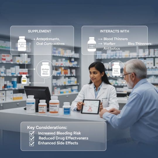 Supplement interactions